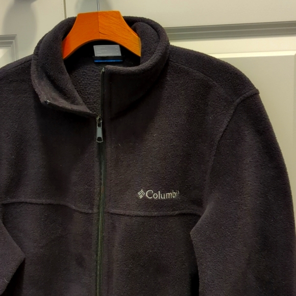 Women's Columbia black fleece zip front jacket size medium - Picture 2 of 11